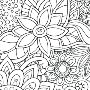 Mandala łatwy poziom kolorowanka