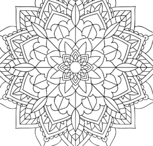 Relaksacyjna mandala kolorowanka