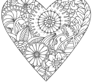 Serca kolorowanka